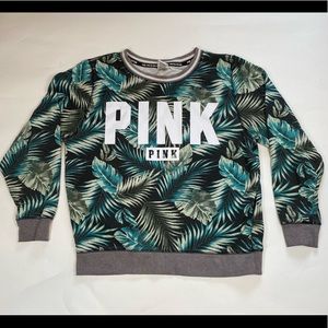 Victoria’s Secret PINK Limited Edition French Terry Palm Sweatshirt Size M